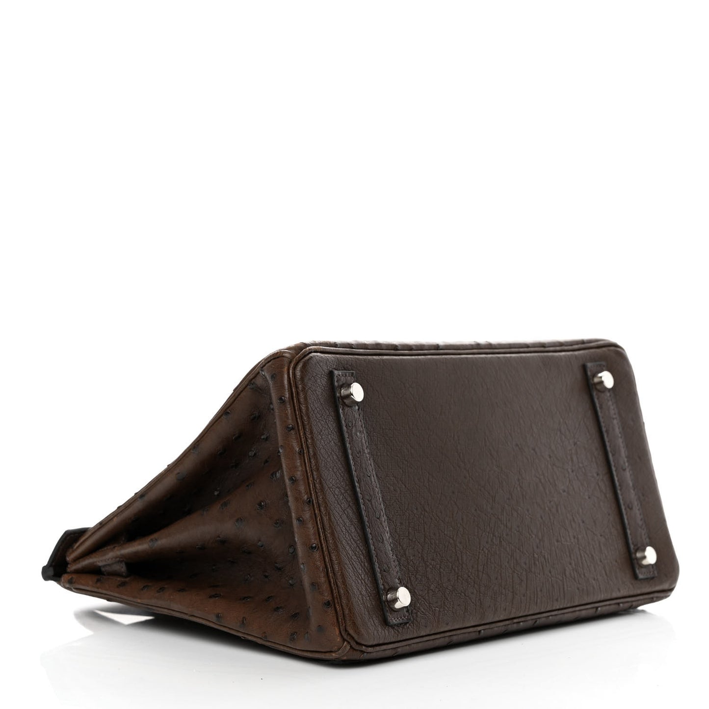 Ostrich Birkin 30 Chocolate