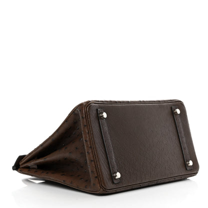 Hermes Ostrich Birkin 30 Chocolate 4 of 16