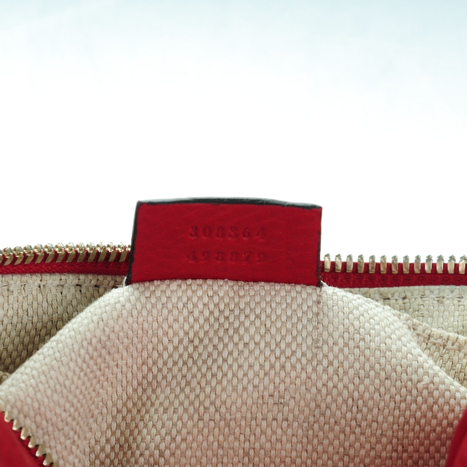 Gucci Pebbled Calfskin Small Soho Disco Bag Tabasco Red 8 of 8