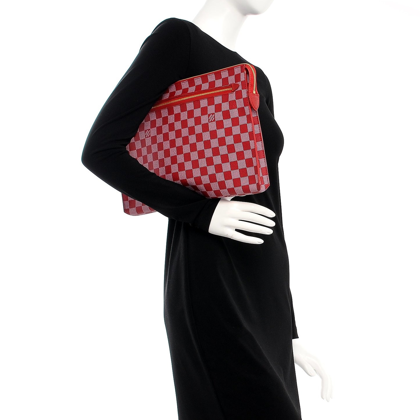Damier Couleurs Kit Clutch Carmine