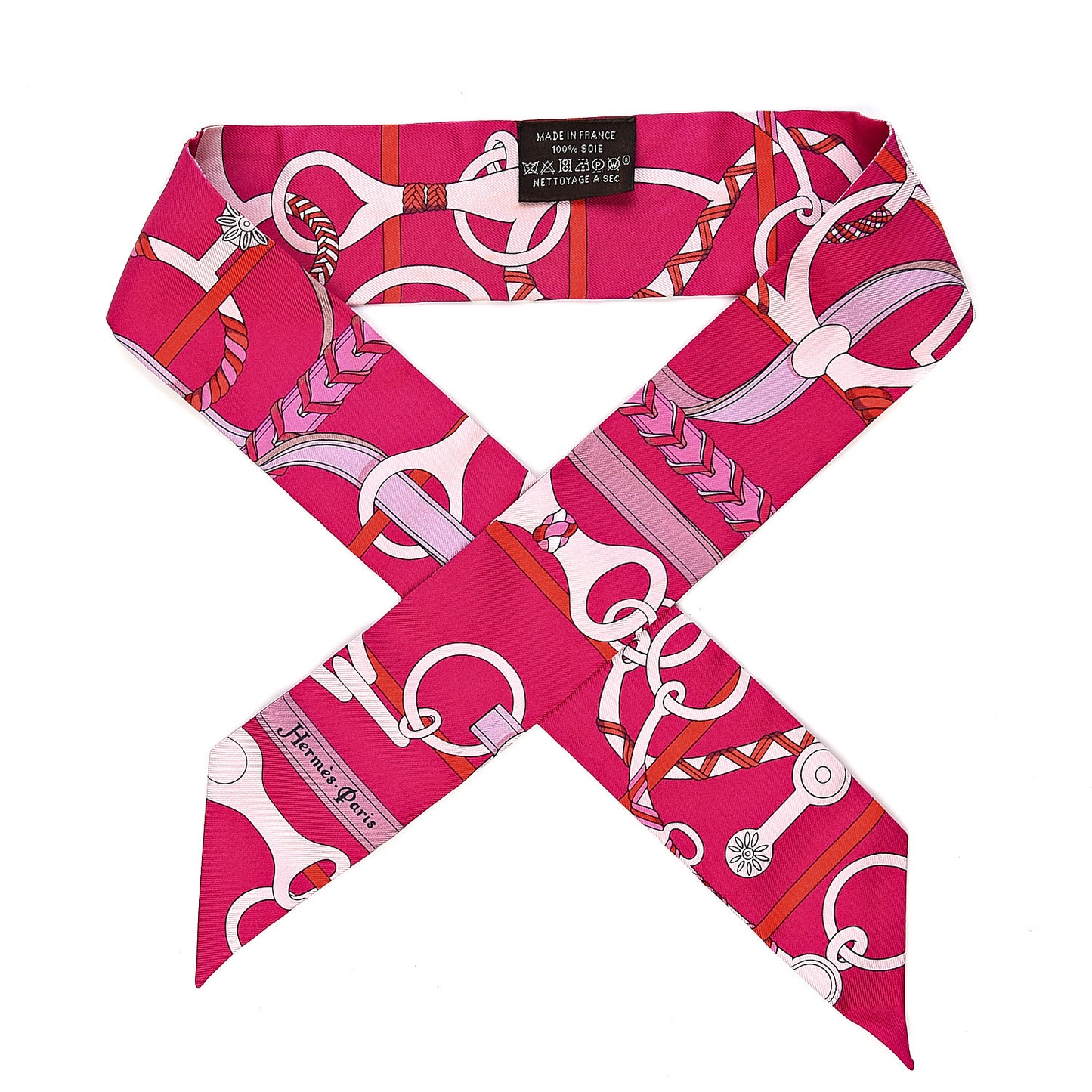Silk Panoplie Equestre Twilly Fuchsia Rose Rouge