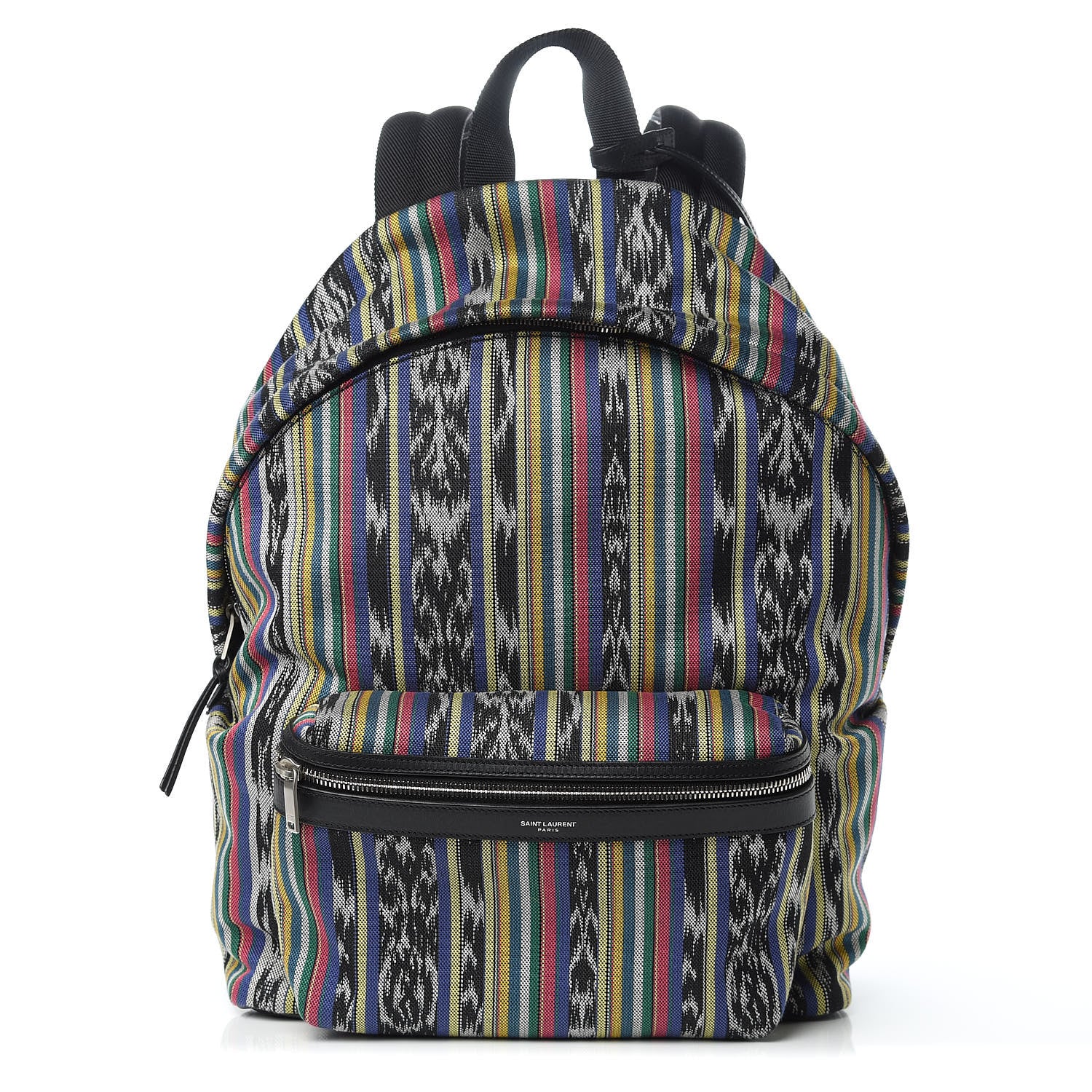 Saint Laurent Canvas Ikat City Backpack Multicolor 1 of 9