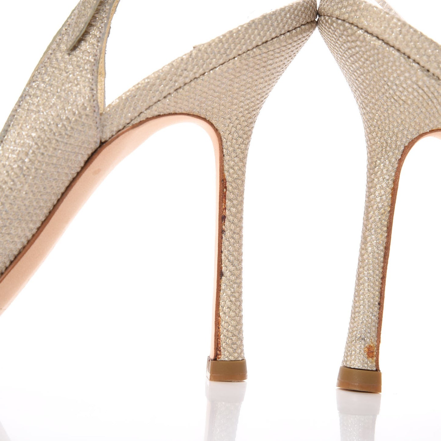 Glitter Karung Crystal Flint 100 Slingback Pump 38 Gold