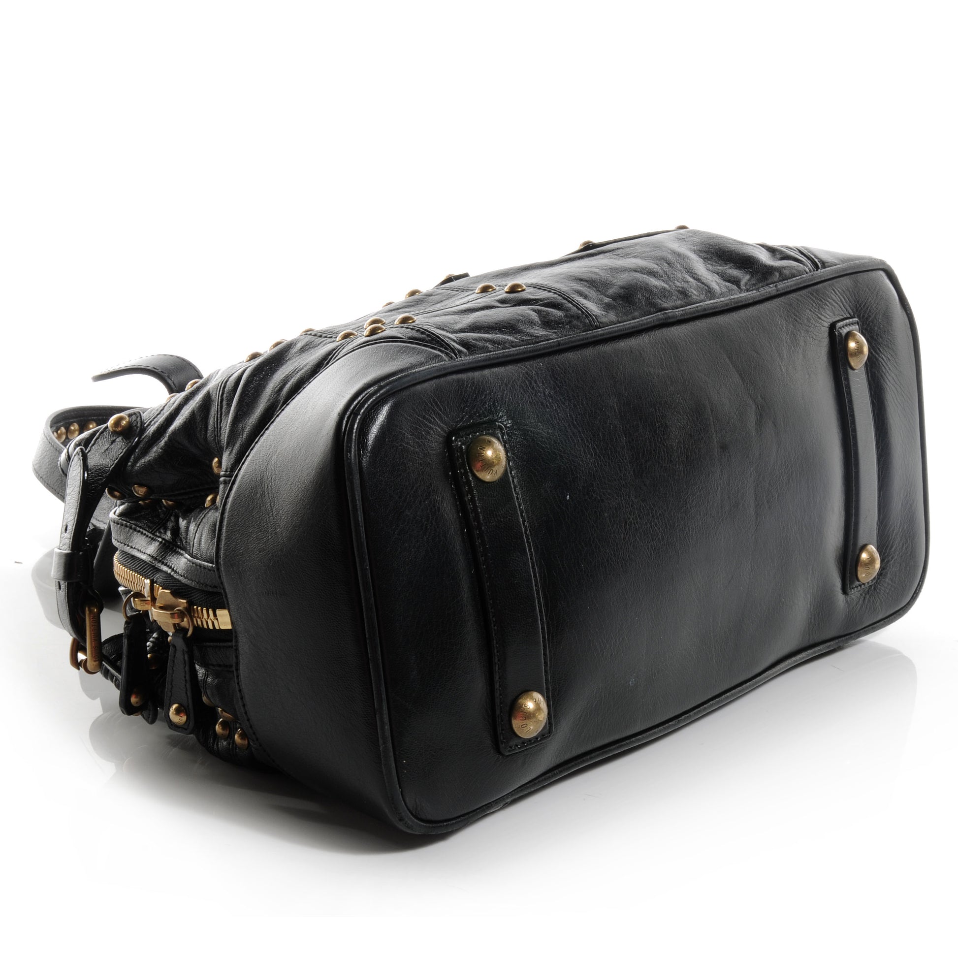 Louis Vuitton Lambskin Riveting Black 4 of 10