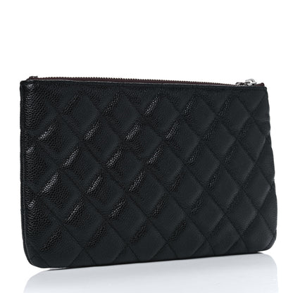 Chanel Caviar Quilted Cosmetic Case Black 2 of 4