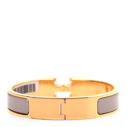 Hermes Enamel Narrow Clic Clac H Bracelet PM Marron Glace 3 of 4