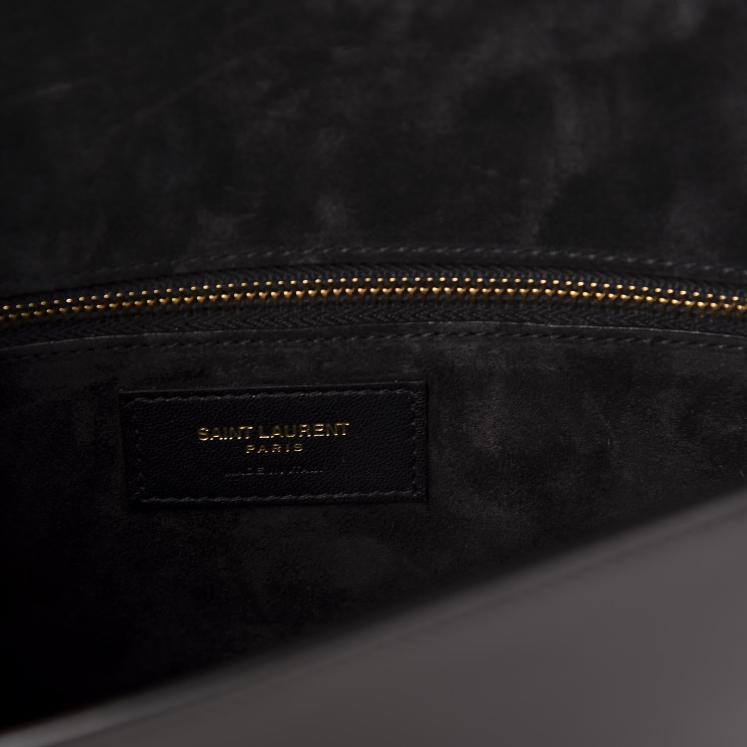 Saint Laurent Patent Calfskin Carre Satchel Black 6 of 10