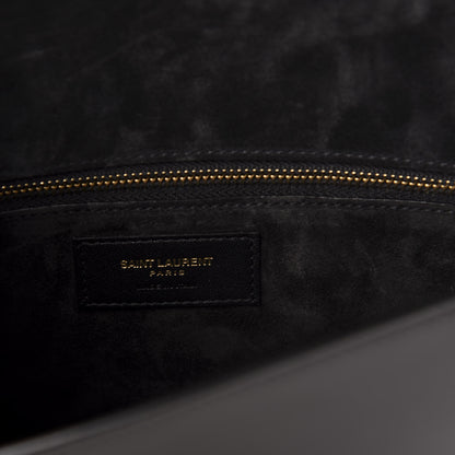 Saint Laurent Patent Calfskin Carre Satchel Black 6 of 10