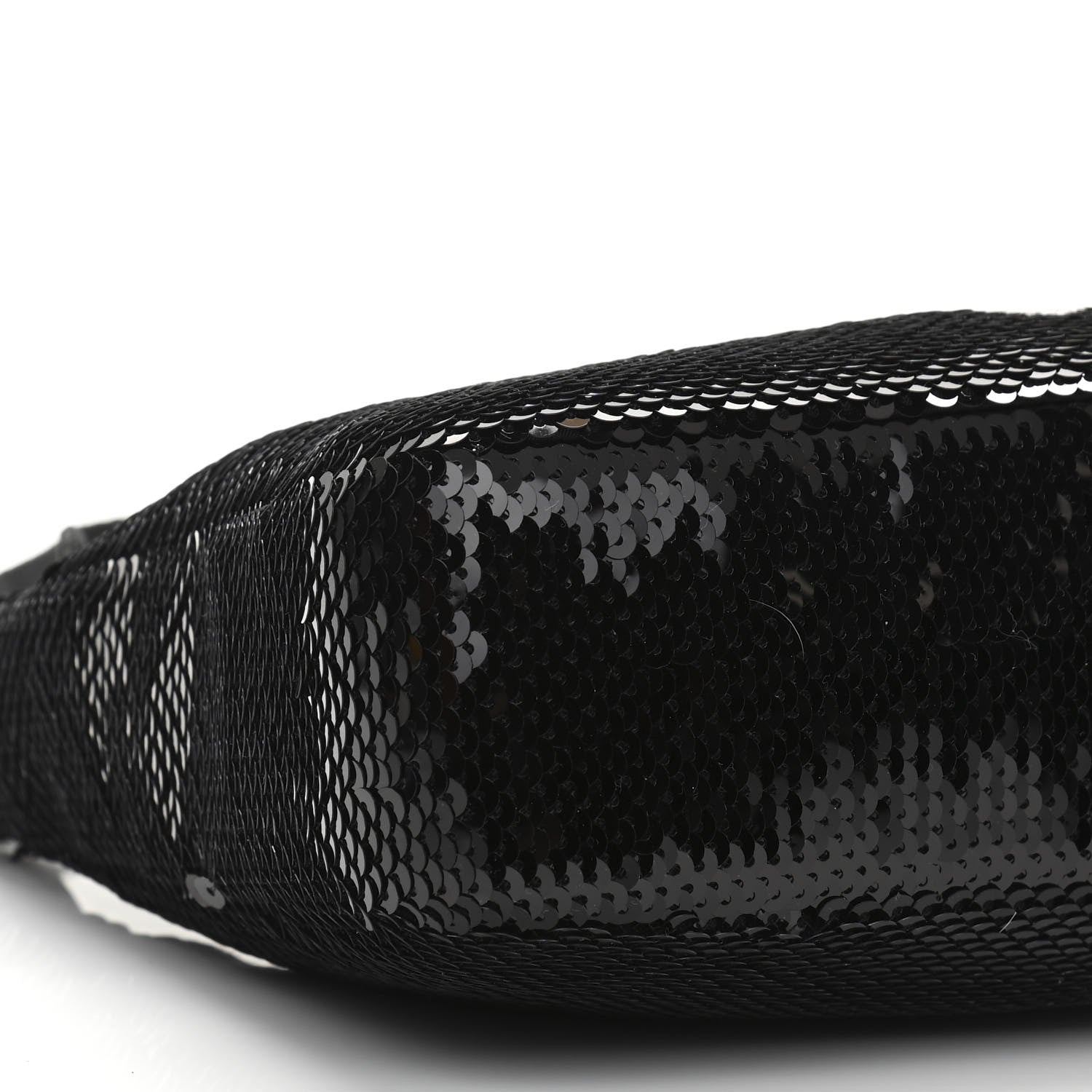 Prada Paillettes Sequin Mini Re-Edition 2000 Bag Black White 10 of 11