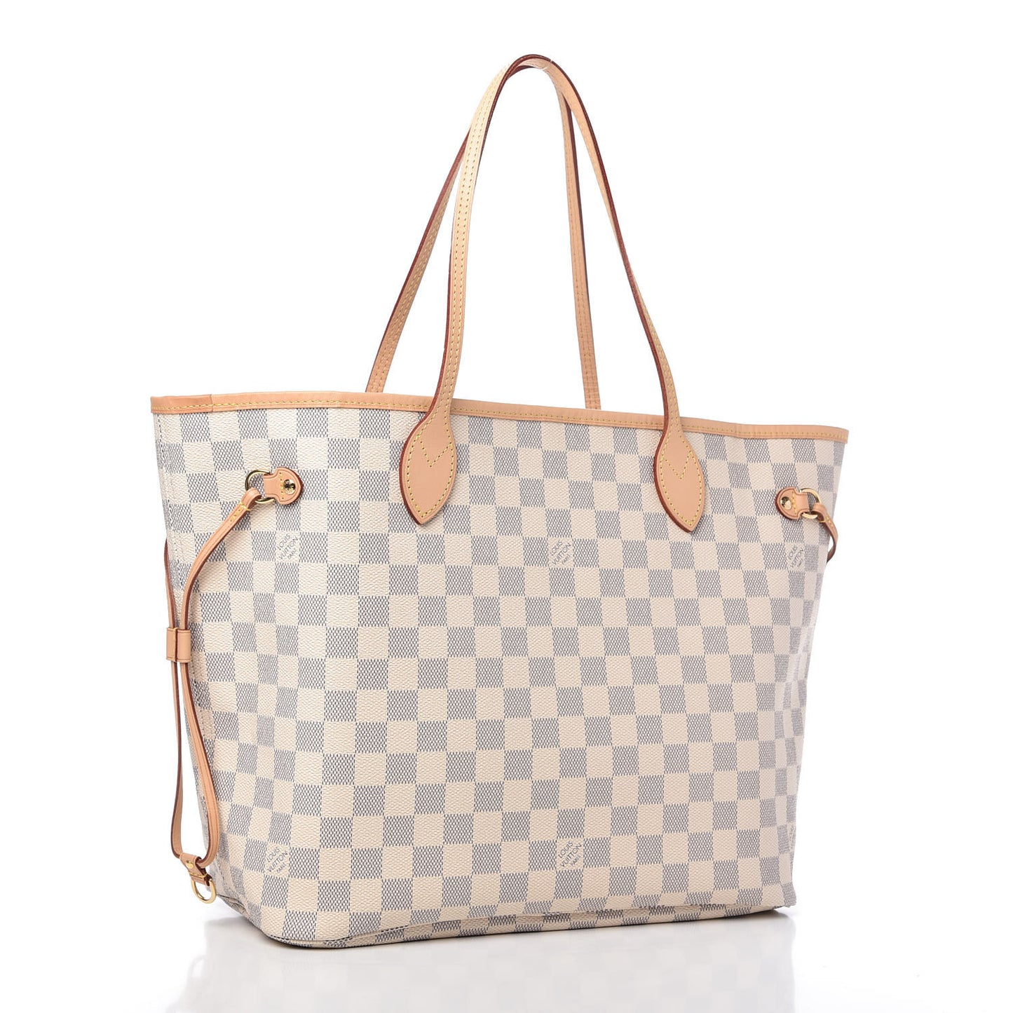 Damier Azur Neo Neverfull MM Rose Ballerine