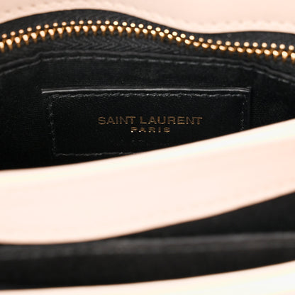 Saint Laurent Calfskin Y Quilted Monogram Toy Loulou Crossbody Bag Marble Pink 7 of 12