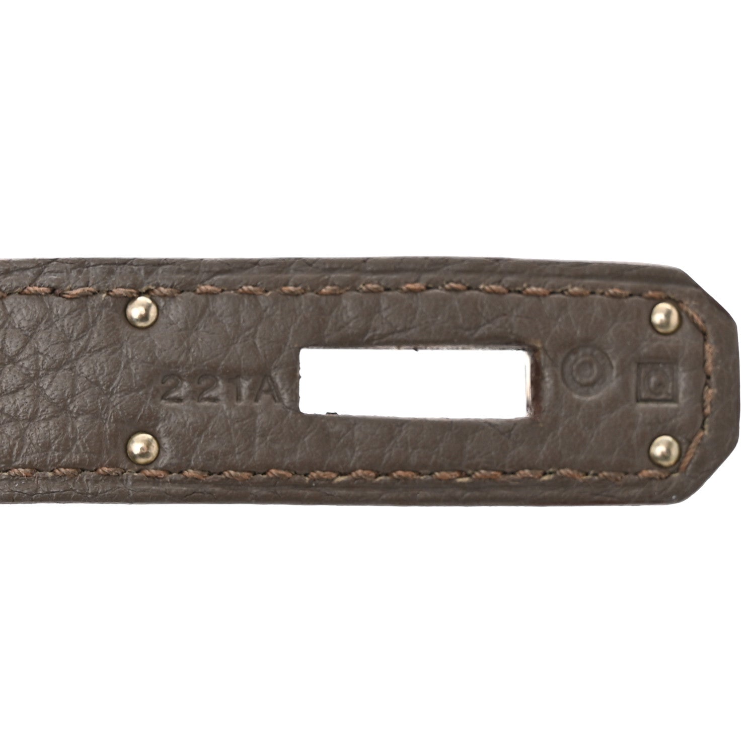 Hermes Taurillon Clemence Bi-Color Jypsiere 28 Etain Etoupe 7 of 12