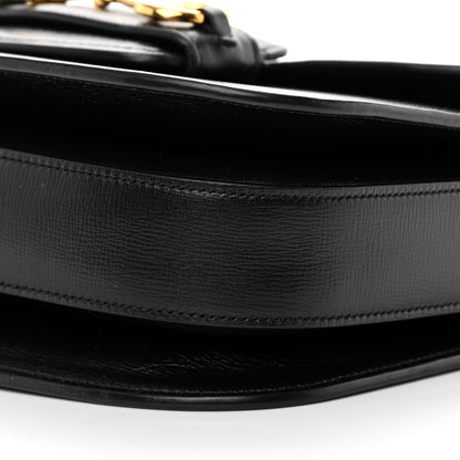 Gucci Azalea Calfskin Horsebit 1955 Shoulder Bag Black 10 of 13
