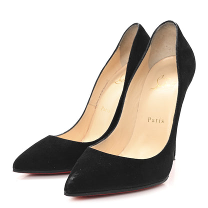 Christian Louboutin Suede Pigalle Follies 120 Pumps 38 Black 4 of 9