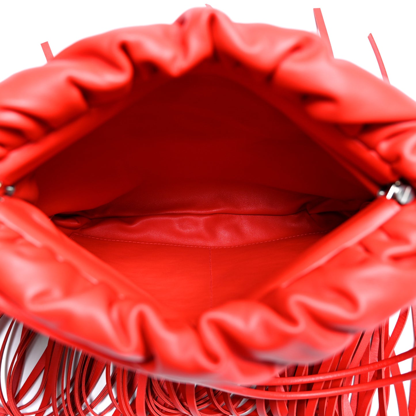 Nappa The Fringe Pouch Shoulder Bag Red