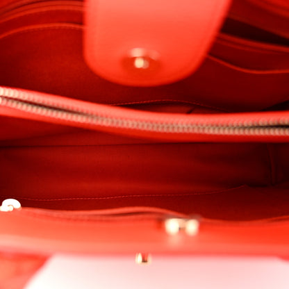 Chanel Grained Calfskin Small Neo Executive Shopper Tote Red 6 of 12
