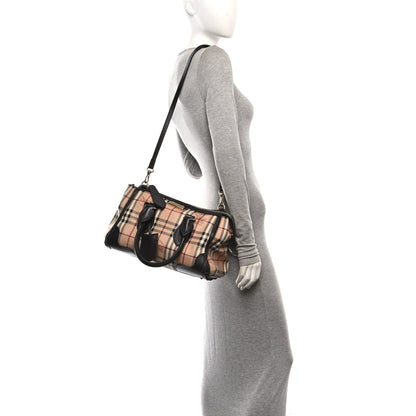 Burberry Haymarket Check Small Gladstone Chocolate 2 of 9