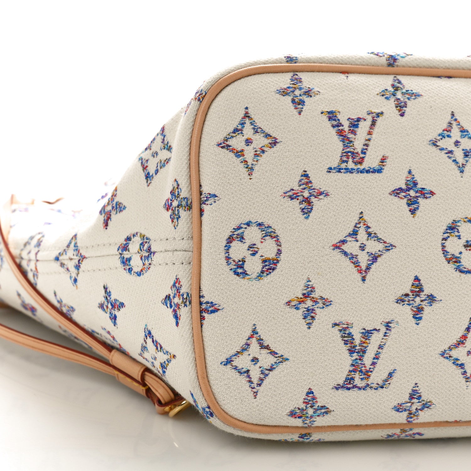 Louis Vuitton Monogram Jacquard Neverfull MM Multicolor Beige 8 of 9