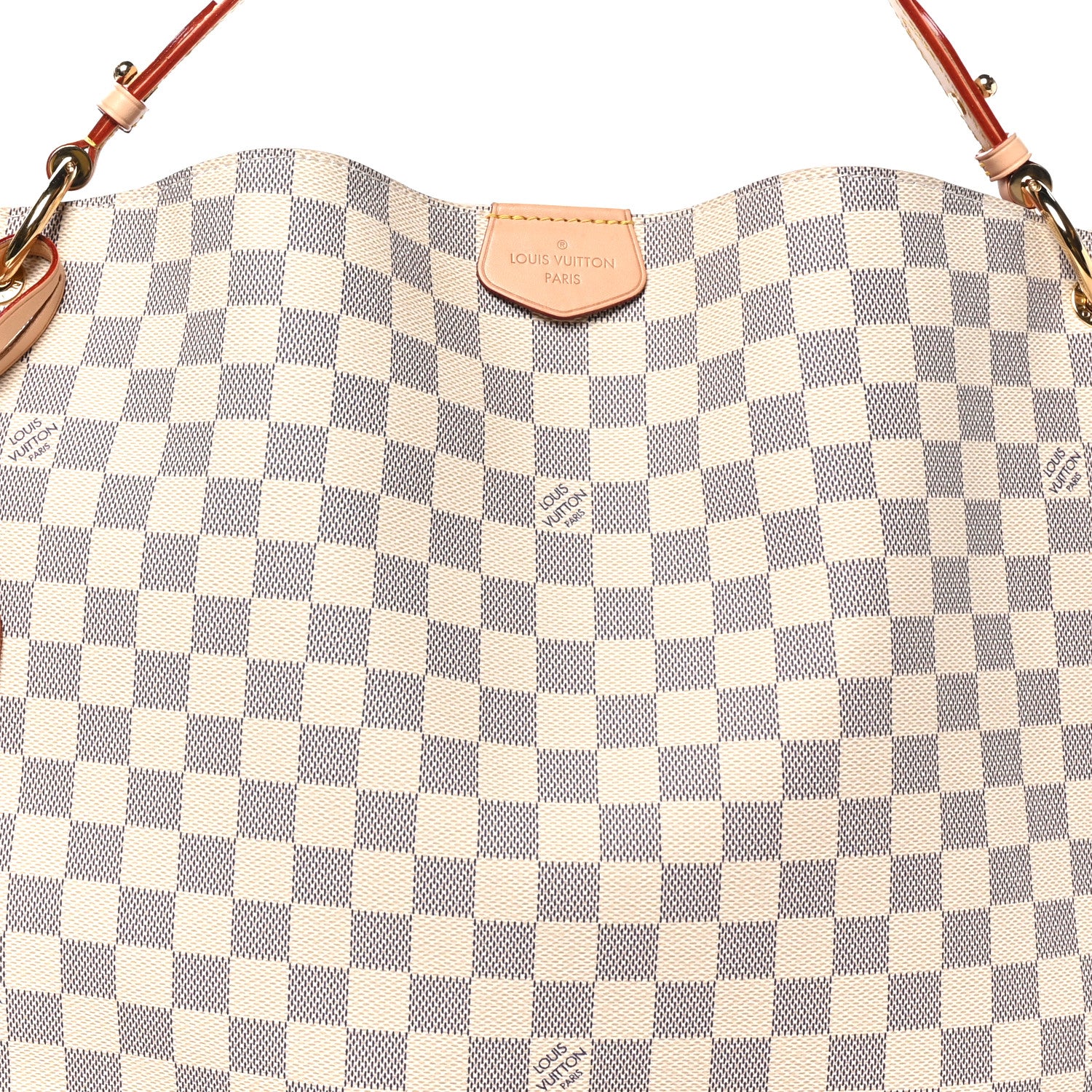 Louis Vuitton Damier Azur Graceful MM Rose Ballerine 6 of 8