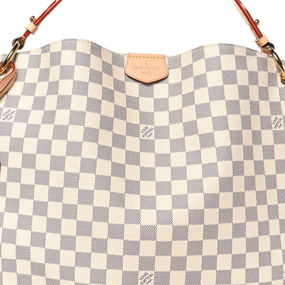 Louis Vuitton Damier Azur Graceful MM Rose Ballerine 6 of 8