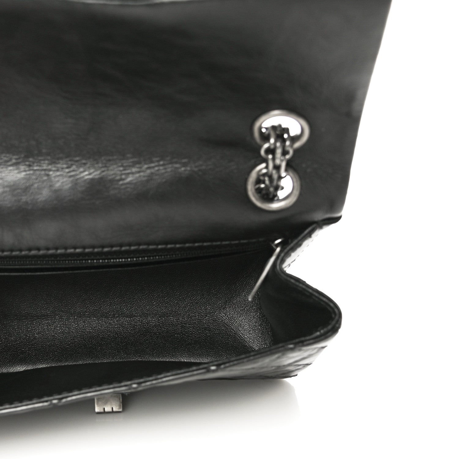 Chanel Aged Calfskin Quilted 2.55 Reissue Mini Flap Black 4 of 11