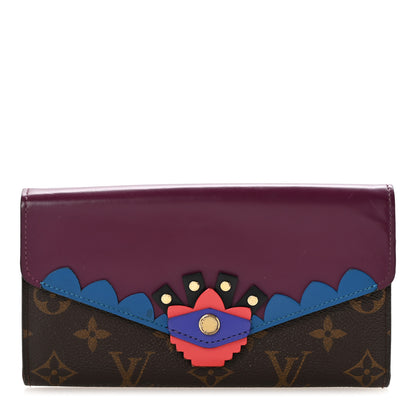 Louis Vuitton Monogram Totem Sarah Wallet Magenta 1 of 9