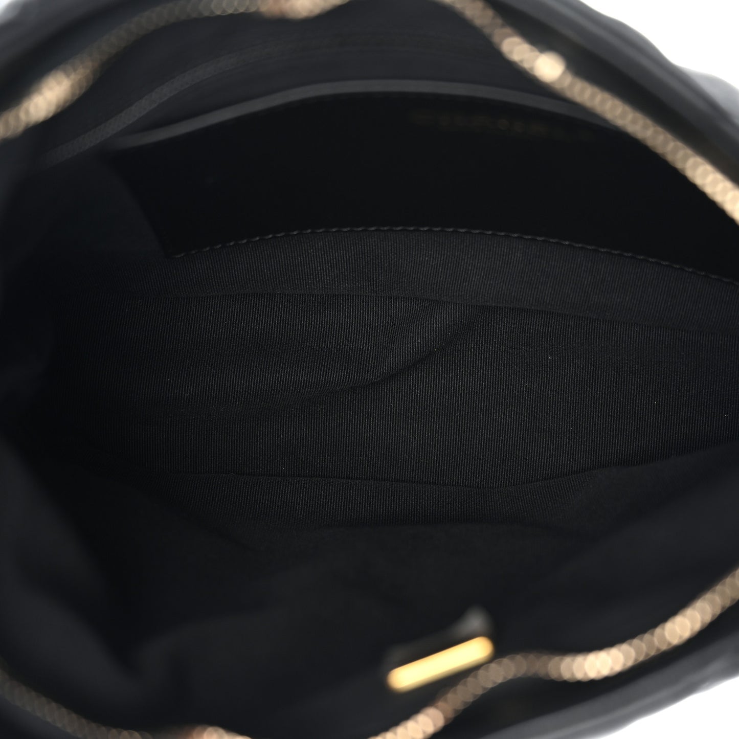 Lambskin Quilted Large CC Links Hobo Black