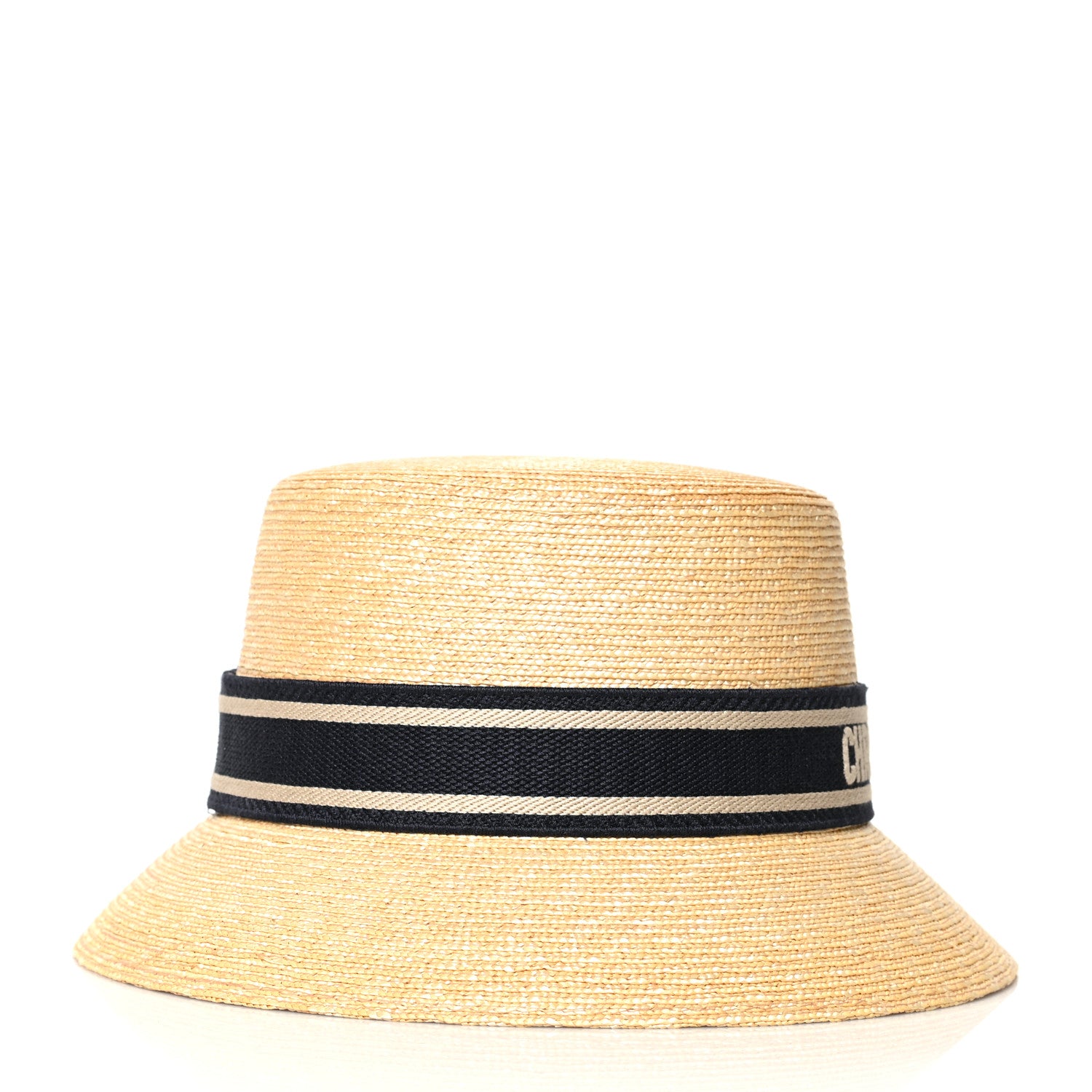 Christian Dior Straw Bucket Hat 57 Natural 5 of 8