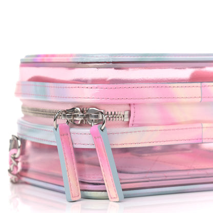 Chanel PVC Patent Calfskin Patent Lambskin Small CC Vanity Case Pink 7 of 8