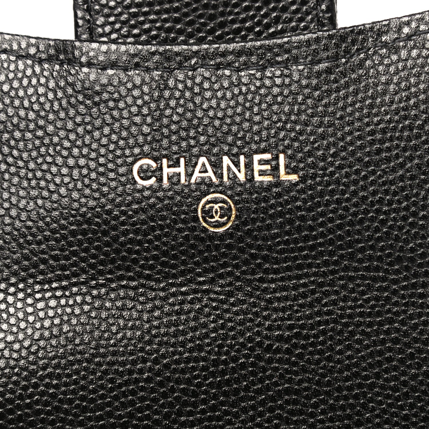 Chanel Caviar Quilted Flap Card Holder Chain Wristlet Black 6 of 12