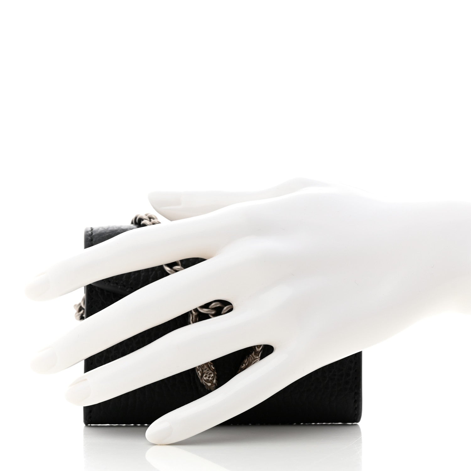 Gucci Calfskin Dionysus Coin Purse Black 2 of 7