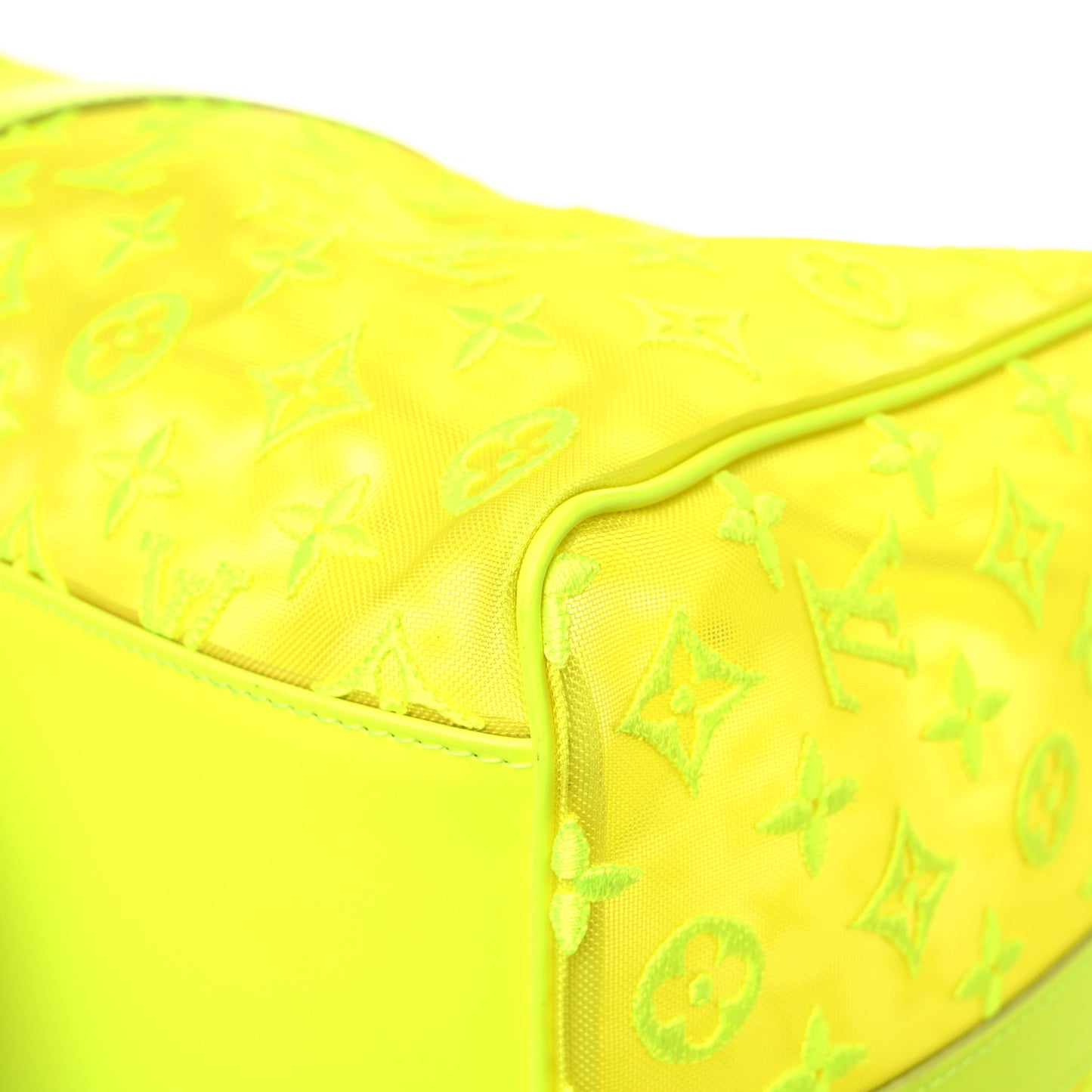 Monogram Fluo See Through Keepall Bandouliere 50 Yellow