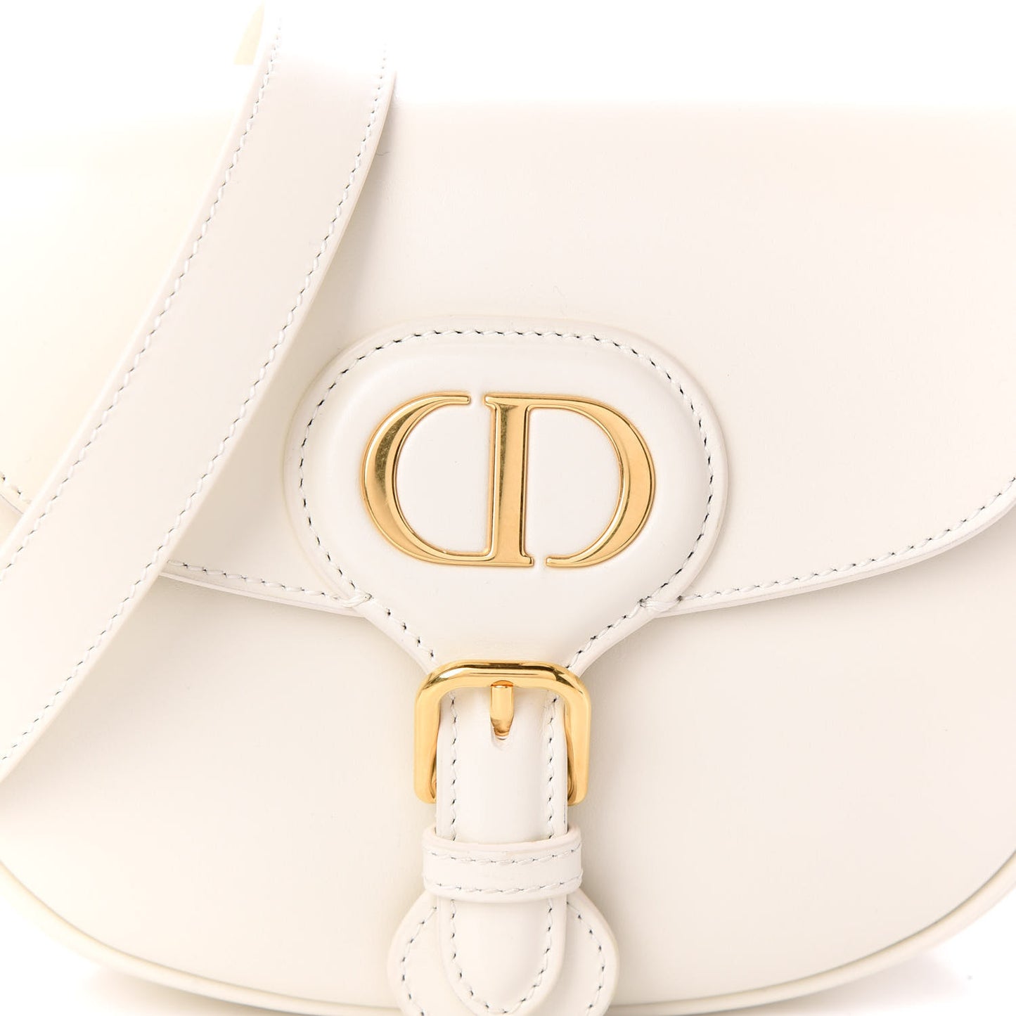 Box Calfskin Small Bobby Bag White