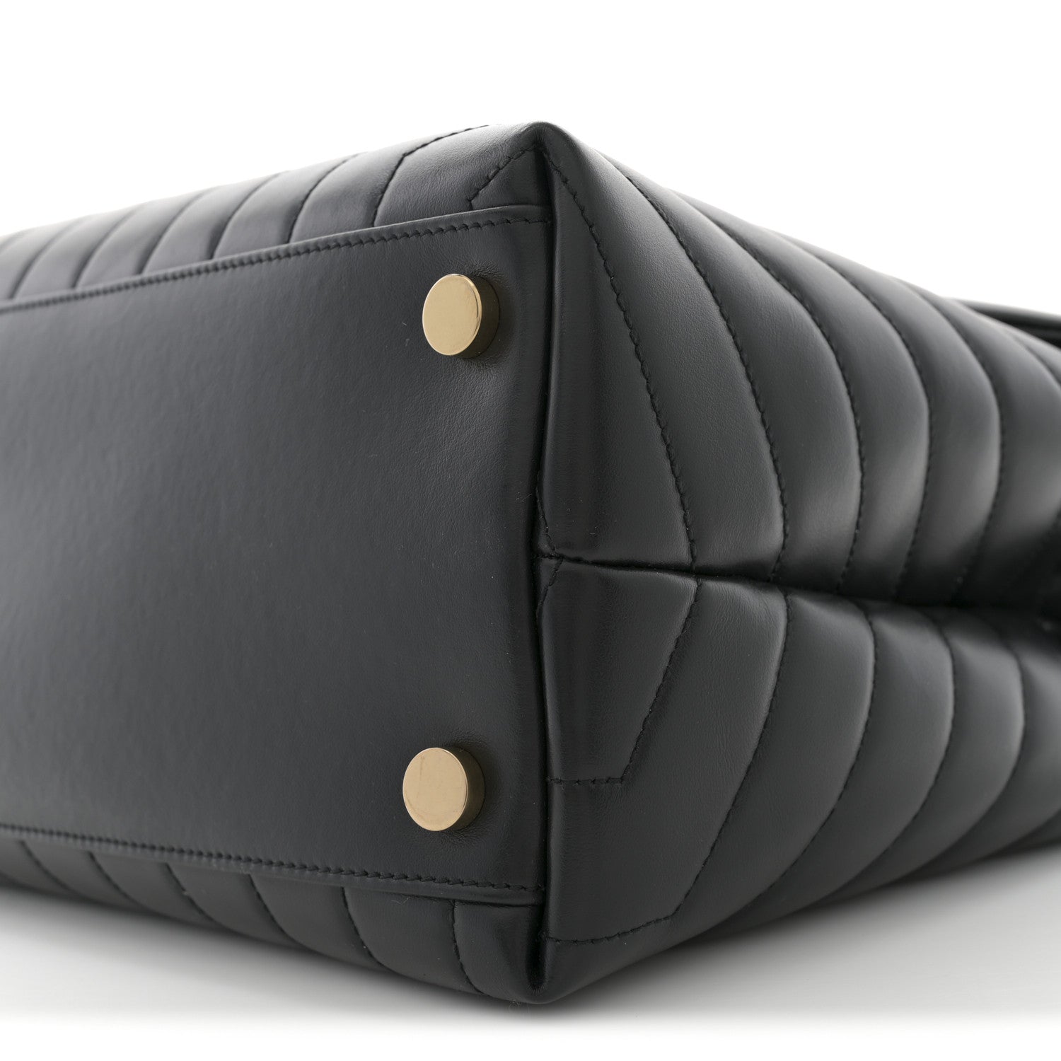 Saint Laurent Calfskin Y Quilted Monogram Large Loulou Chain Satchel Black 10 of 10