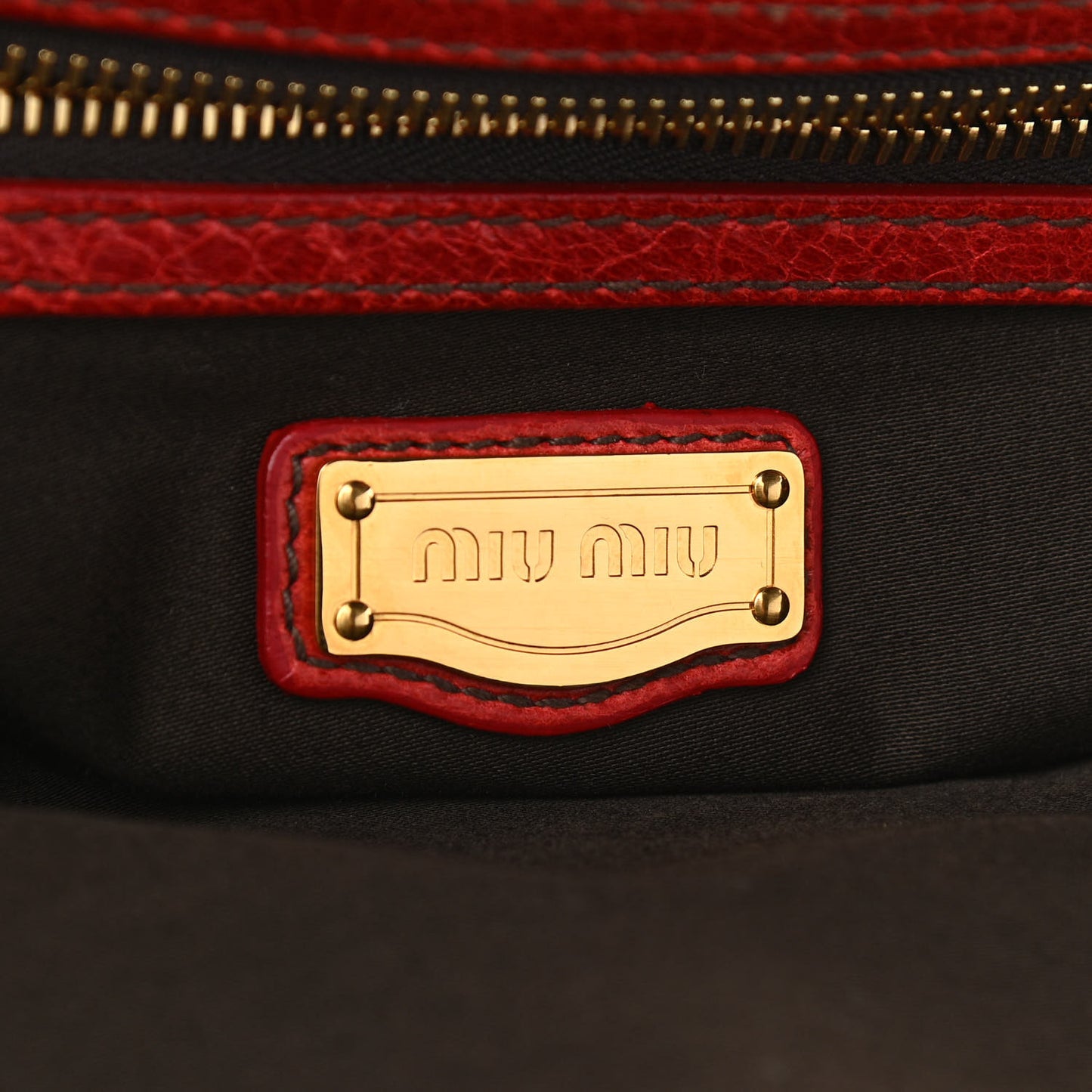 Nappa Frame Lux Top Handle Rosso