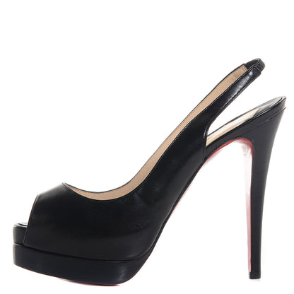 Christian Louboutin Nappa Catenita 140 Pumps 37.5 Black 1 of 5