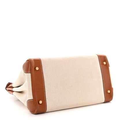 Hermes Toile Barenia HAC Birkin 32 Fauve 4 of 25