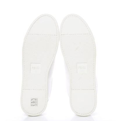 Fendi Vitello FF Rockoclick Slip On Sneakers 41 White 5 of 11
