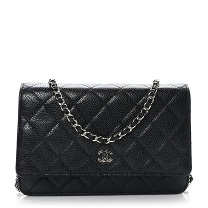Chanel Caviar Quilted Wallet on Chain WOC Black 1 of 11