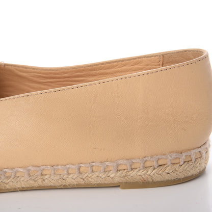 Chanel Lambskin CC Espadrilles 41 Beige Black 13 of 21