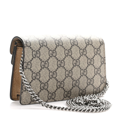 Gucci GG Supreme Monogram Super Mini Dionysus Shoulder Bag Taupe 3 of 11