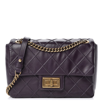 Chanel Calfskin Diamond Debossed Medium Cosmos Flap Purple 1 of 11