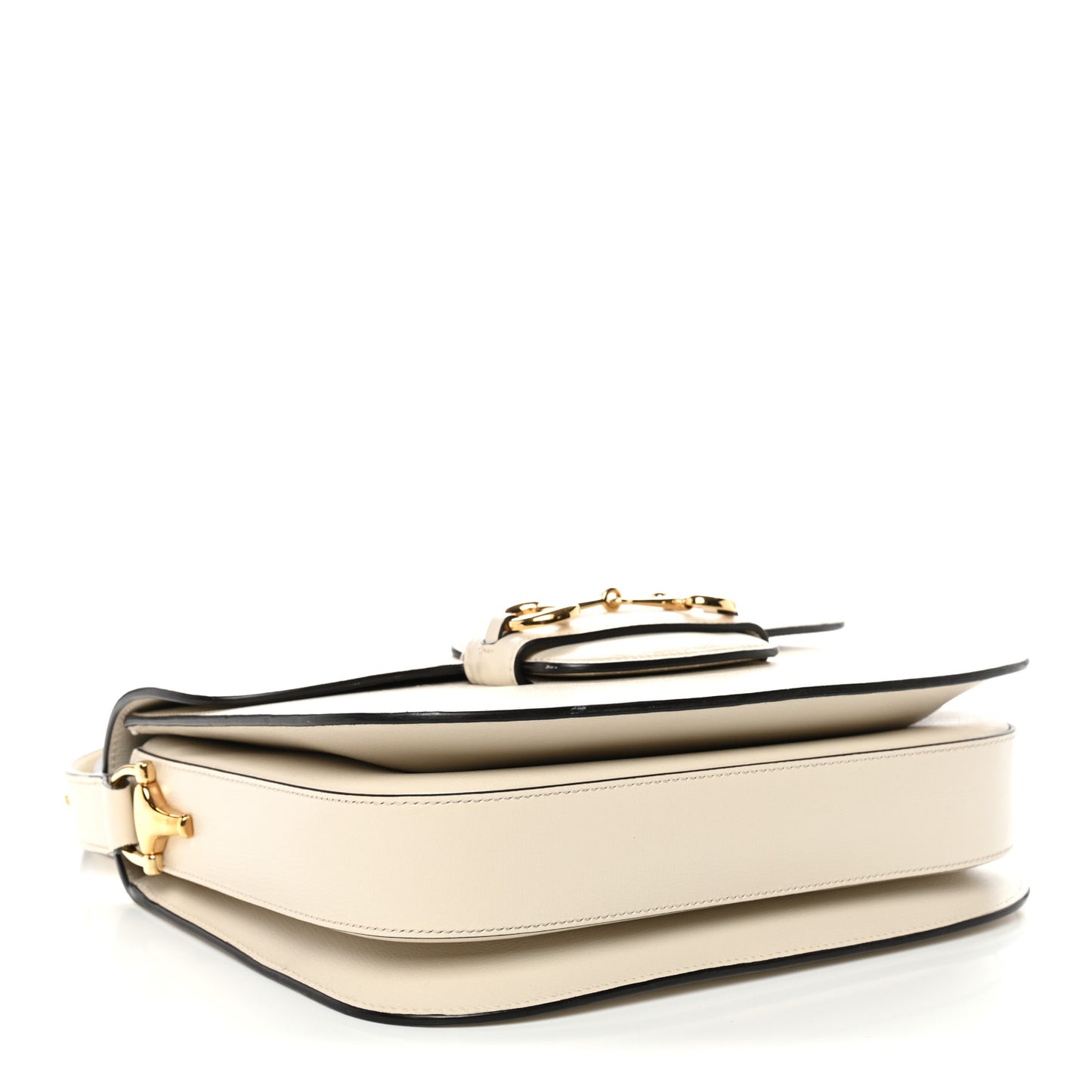 Azalea Calfskin Horsebit 1955 Shoulder Bag Mystic White