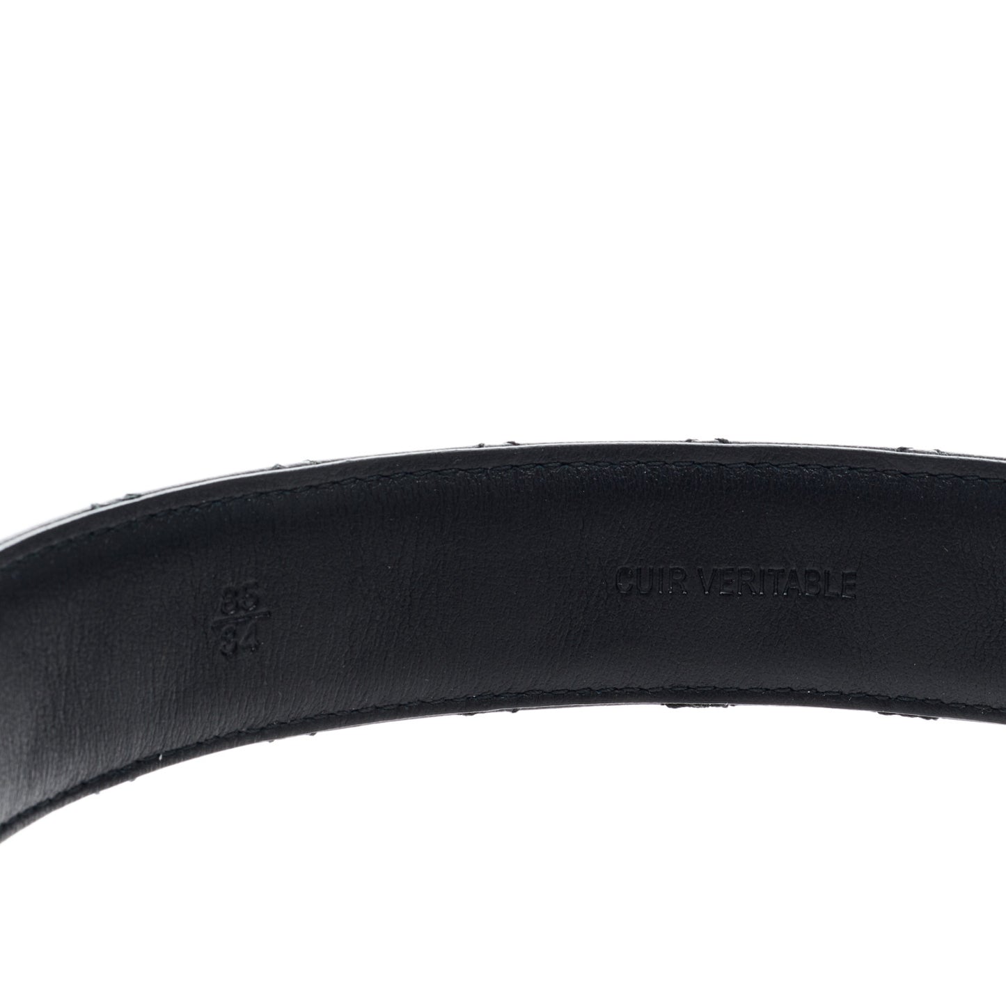 Calfskin Quilted CC Chain Belt 85 34 Black