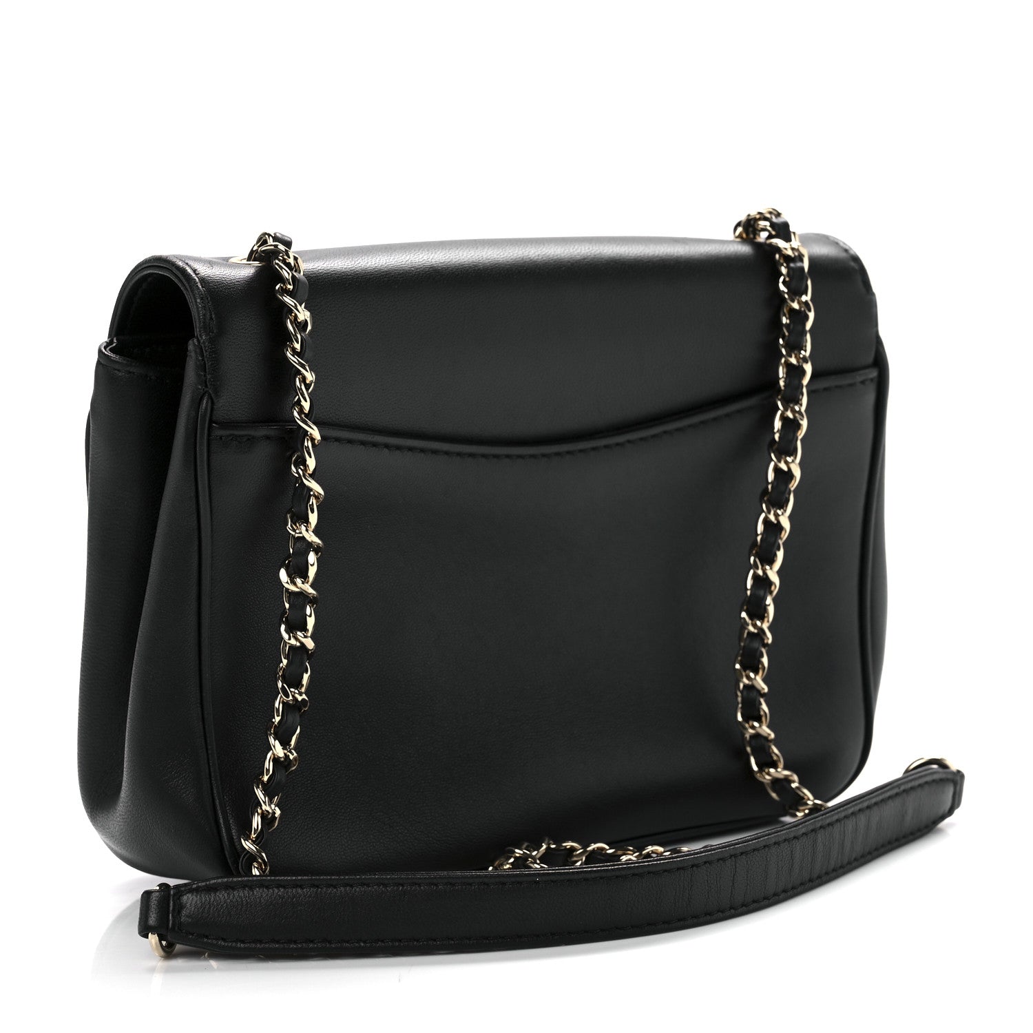 Chanel Lambskin CC Mania Flap Bag Black 3 of 9