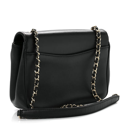 Chanel Lambskin CC Mania Flap Bag Black 3 of 9