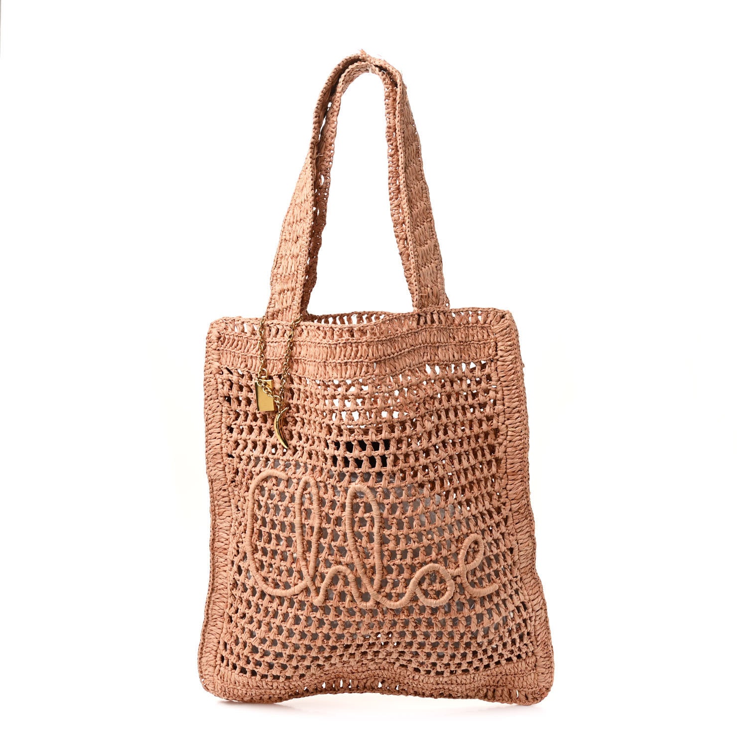 Chloe Raffia Summer Banana Tote Summery Beige 1 of 11