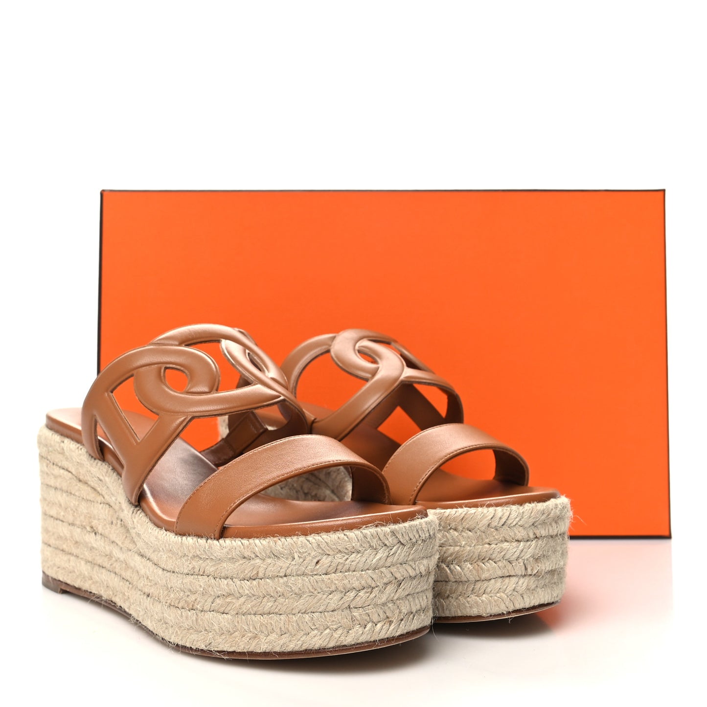 Nappa Ithea Espadrille Wedge Sandals 39 Naturel