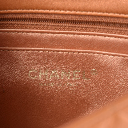 Chanel Metallic Lambskin Quilted Mini Rectangular Flap Copper 6 of 15