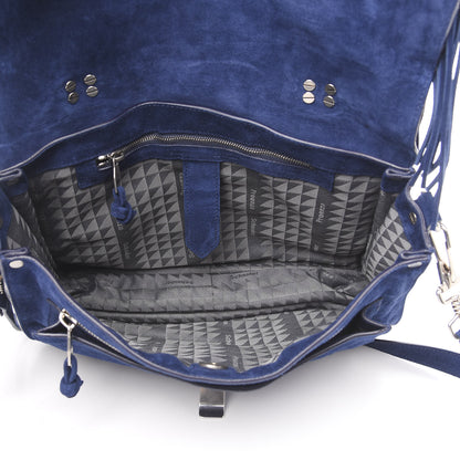 Proenza Schouler Suede Fringe Medium PS1 Satchel Indigo 4 of 8